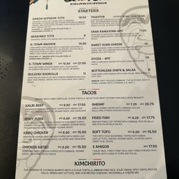 Front of menu - 5/30/26 Front of menu - 5/30/26