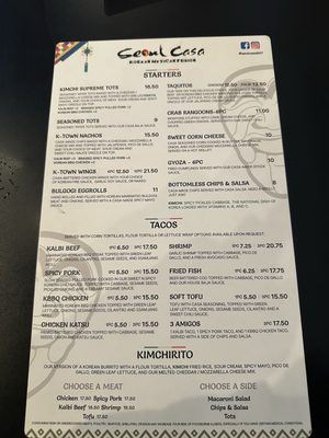 Menu photo 2 Seoul Casa Anchorage, AK