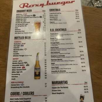 Roxy Burger - Menu - Burgers Near Me - Vancouver, British Columbia