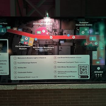 Budweiser Brewery Experience - Map of what is going on. - Beer Tours Near Me - Saint Louis, Missouri