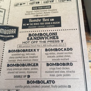 BomboBar - Menu 1 - Desserts Near Me - Chicago, Illinois