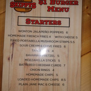 Skippy's Burger Bar - Tuesday menu!!! Buy a drink (even bottled water counts) enjoy the best burger around!!! - Burgers Near Me - Thiensville, Wisconsin