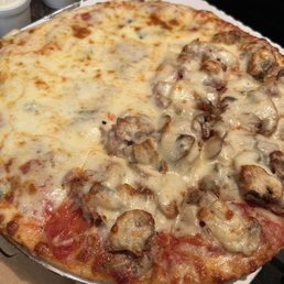 Medium Gluten-Free Thin Crust Half - Pepperoni Half - Pepperoni, Sausage, & mushroom's Best GF pizza we've ever had!! Medium Gluten-Free Thin Crust Half - Pepperoni Half - Pepperoni, Sausage, & mushroom's Best GF pizza we've ever had!!