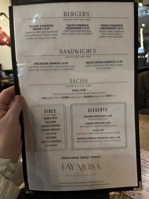 Menu photo 5 Faymosa Fayetteville, AR