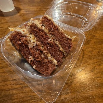 Hoot's BBQ - German chocolate cake so light and fluffy - Barbeque Near Me - McGehee, Arkansas