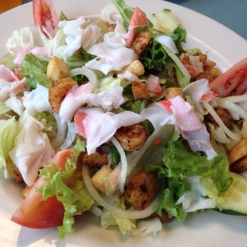 Mother's Table - South Beach Salad with Cajun shrimp and crab meat - American Near Me - Indianapolis, Indiana Mother's Table - South Beach Salad with Cajun shrimp and crab meat - American Near Me - Indianapolis, Indiana