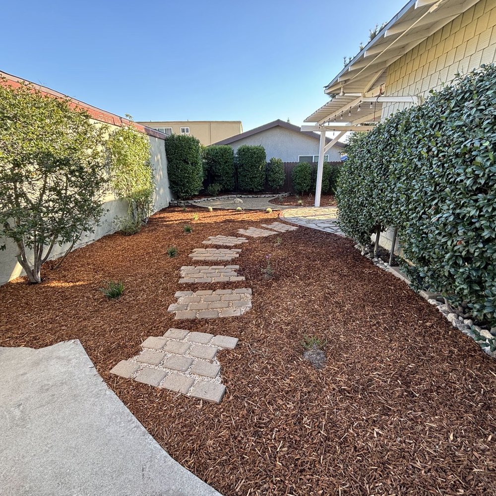 Herencia Landscaping - Backyard and new pathway - Landscaping Near Me Herencia Landscaping - Backyard and new pathway - Landscaping Near Me