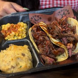 Texican BBQ - Taco brisket was so juicy and tender