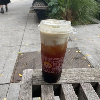 Happy Lemon - Black Tea with Salted Cheese - Bubble Tea Near Me - San Francisco, California Happy Lemon - Black Tea with Salted Cheese - Bubble Tea Near Me - San Francisco, California