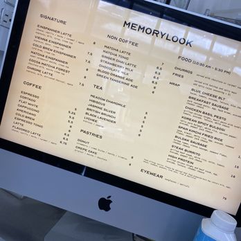 Memorylook - Menu - Coffee & Tea Near Me - Los Angeles, California