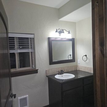 Myers Rollin - Finished half bath in utility room with perfect lines! - Painters Near Me