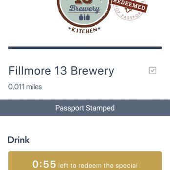 Fillmore 13 Brewery - Hop passport! - Breweries Near Me - Pontiac, Michigan