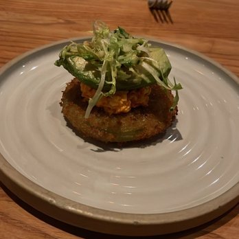 Yardbird Table & Bar - Fried tomatoes with avocado - Southern Near Me - Miami Beach, Florida