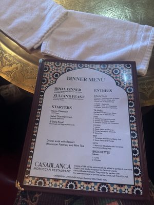 Menu photo 2 Casablanca Moroccan Restaurant Sacramento, CA Menu photo 2 Casablanca Moroccan Restaurant Sacramento, CA