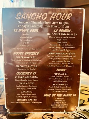 Menu photo 2 Sancho’s Tacos Claremont, CA Menu photo 2 Sancho’s Tacos Claremont, CA