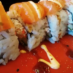 California Roll with spicy mayo and eel sauce. California Roll with spicy mayo and eel sauce.