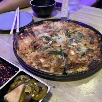 MUI - Seafood Scallion Pancake - Korean Near Me - New York, New York MUI - Seafood Scallion Pancake - Korean Near Me - New York, New York