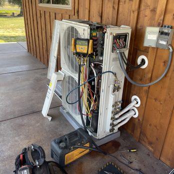 Victory Heating & Air Services - Fixing a leak on a ductless mini split - Heating & Air Conditioning/HVAC Near Me - Merced, California Victory Heating & Air Services - Fixing a leak on a ductless mini split - Heating & Air Conditioning/HVAC Near Me - Merced, California
