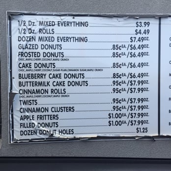 Donut Stop - Drive thru menu. - Donuts Near Me - Amarillo, Texas