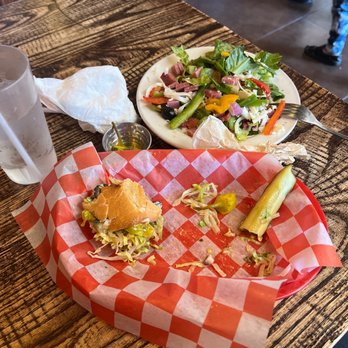 Frank's Pizza Joint - The rest of my Turkey Sandwich and Anti Pasto Salad - Pizza Near Me - La Mesa, California