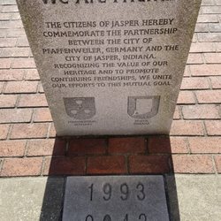 Sisters Cities Monument - Jasper - Sister Cities monument