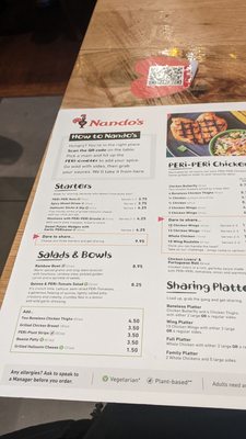 Menu photo 1 Nando's Manchester, XGM