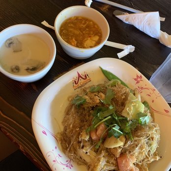 Thai Cuisine - Pad Woon Sen Tom Ka Soup Hot and sour soup - Thai Near Me - Austin, Texas Thai Cuisine - Pad Woon Sen Tom Ka Soup Hot and sour soup - Thai Near Me - Austin, Texas