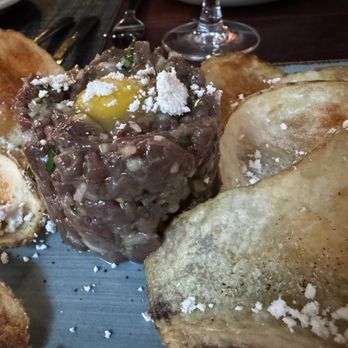 Woods Restaurant & Bar - Cold Smoked Ontario Elk Tartare - Canadian (New) Near Me - Toronto, Ontario