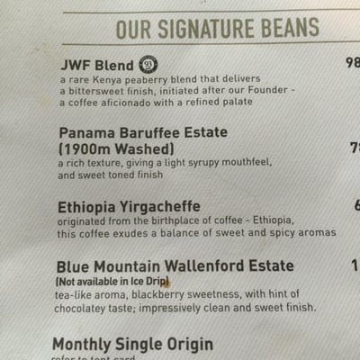 Menu photo 5 The Coffee Academics Hong Kong, HK Menu photo 5 The Coffee Academics Hong Kong, HK