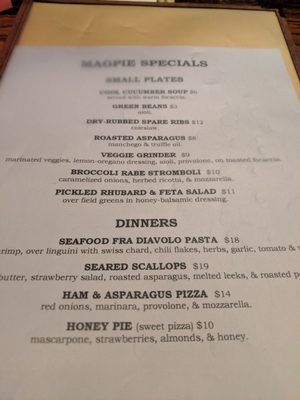Menu photo 3 Magpie Greenfield, MA