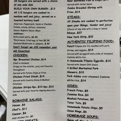 Backroads Bar & Grill - Menu