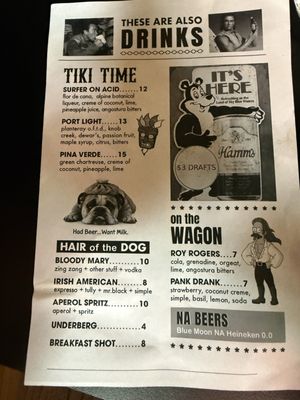 Menu photo 8 One Star Bar Taylor, MI