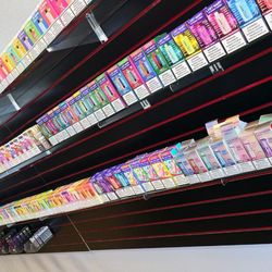 Red Star Vapor & Smoke - Product - Disposable vapes including Geek Bar, Lost Mary, Off-Stamp, Raz, and Foger.