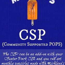 MI POPS - Get yourself a monthly box of ice pops. MI POPS is the 1st Michigan CSP (Community Supported POP)