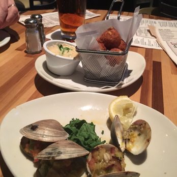 Salt Rock Tavern - Yummy. Hushpuppies and clams casino - New American Near Me - Oldsmar, Florida Salt Rock Tavern - Yummy. Hushpuppies and clams casino - New American Near Me - Oldsmar, Florida
