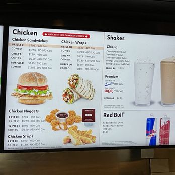 Harvey's - a menu for a fast food restaurant - Fast Food Near Me - Toronto, Ontario