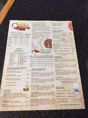 Menu photo 1 Cataldo's Bakersfield, CA