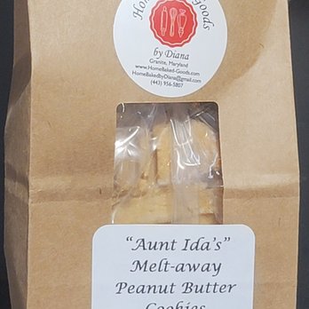 Home Baked Goods By Diana - Aunt Ida's Melt-away Peanut Butter Cookies - Desserts Near Me