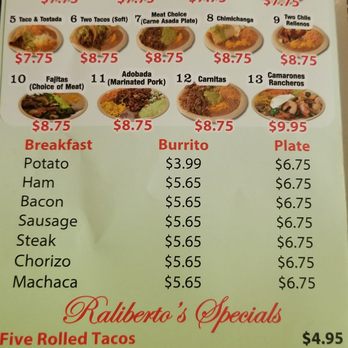 Raliberto's Taco Shop - Tacos Near Me - Redding, California