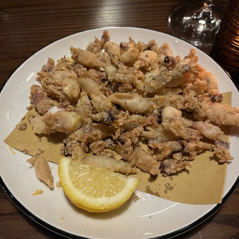Mano A Mano - Tiny Whole Calamari - the best - Italian Near Me - Chicago, Illinois Mano A Mano - Tiny Whole Calamari - the best - Italian Near Me - Chicago, Illinois