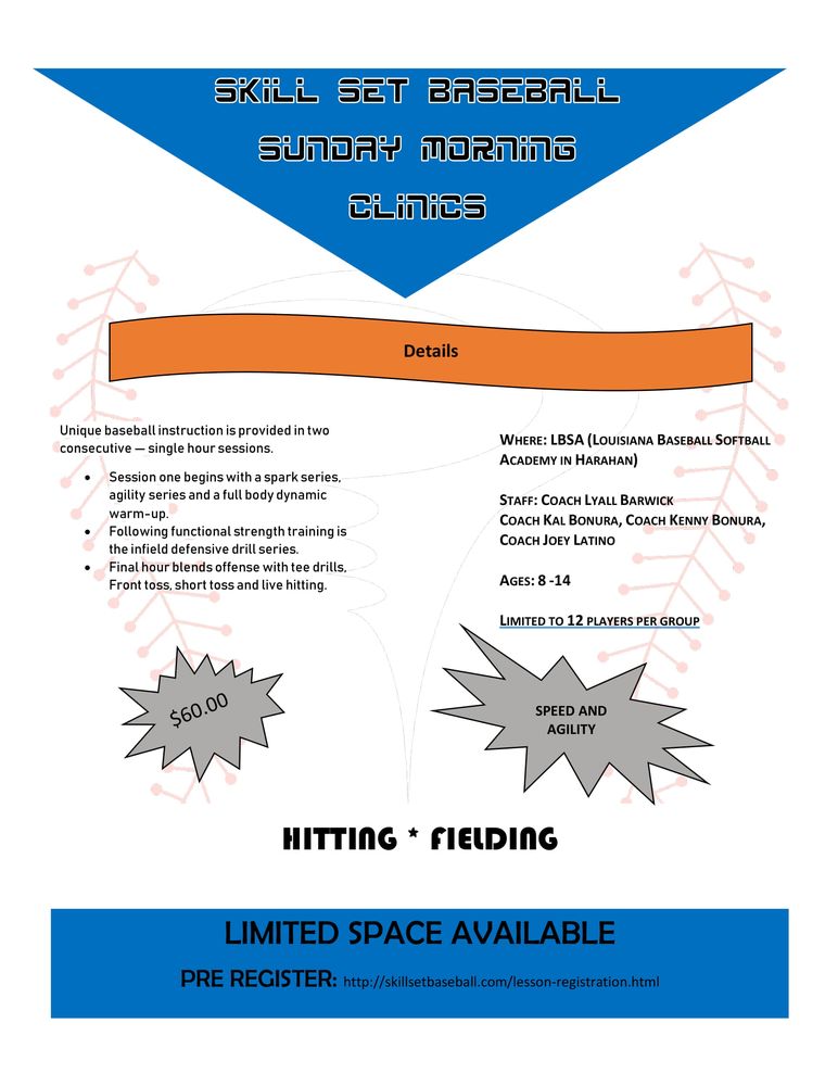 LOUISIANA BASEBALL AND SOFTBALL ACADEMY Updated September 2024 18