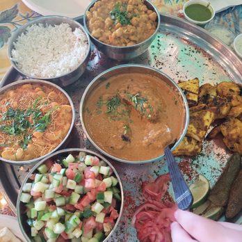 Naansense - The $40 platter of all kinds of great stuff. Lamb tikka in the middle, paneer, and shrimp kebab. Salad, Mac and cheese rice, garam masala. - Indian Near Me - Naperville, Illinois Naansense - The $40 platter of all kinds of great stuff. Lamb tikka in the middle, paneer, and shrimp kebab. Salad, Mac and cheese rice, garam masala. - Indian Near Me - Naperville, Illinois