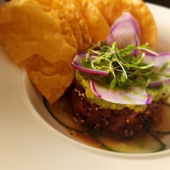 the Hook & Plow Hermosa - Poke with black sesame seeds - New American Near Me - Hermosa Beach, California the Hook & Plow Hermosa - Poke with black sesame seeds - New American Near Me - Hermosa Beach, California