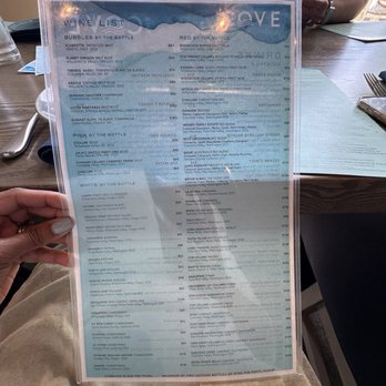The Cove - Drink menu - Seafood Near Me - Vancouver, Washington