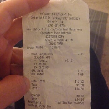 Chick-fil-A - Stole my money! Wrong order! Stop hiring idiots! Dont be another McDonalds. - Fast Food Near Me - Ontario, California Chick-fil-A - Stole my money! Wrong order! Stop hiring idiots! Dont be another McDonalds. - Fast Food Near Me - Ontario, California