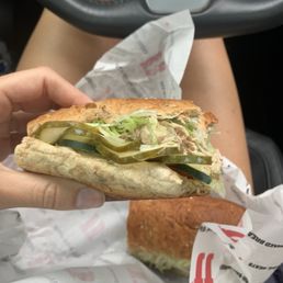 Tuna sandwich on 9 grain