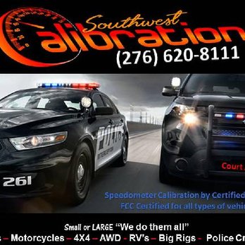 Southwest Calibration - We Calibrate Police Cruisers - Auto Repair Near Me - Pulaski, Virginia Southwest Calibration - We Calibrate Police Cruisers - Auto Repair Near Me - Pulaski, Virginia