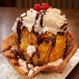Fried ice cream dessert. Delicious! Fried ice cream dessert. Delicious!