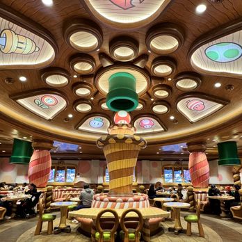 Toadstool Cafe - Middle Dining Area - Cafes Near Me - Universal City, California Toadstool Cafe - Middle Dining Area - Cafes Near Me - Universal City, California