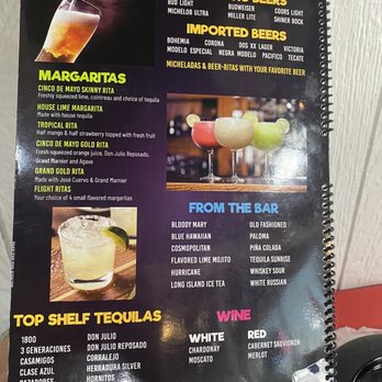 Cinco De Mayo Restaurant & Bar - Menu - Mexican Near Me - Athens, Texas